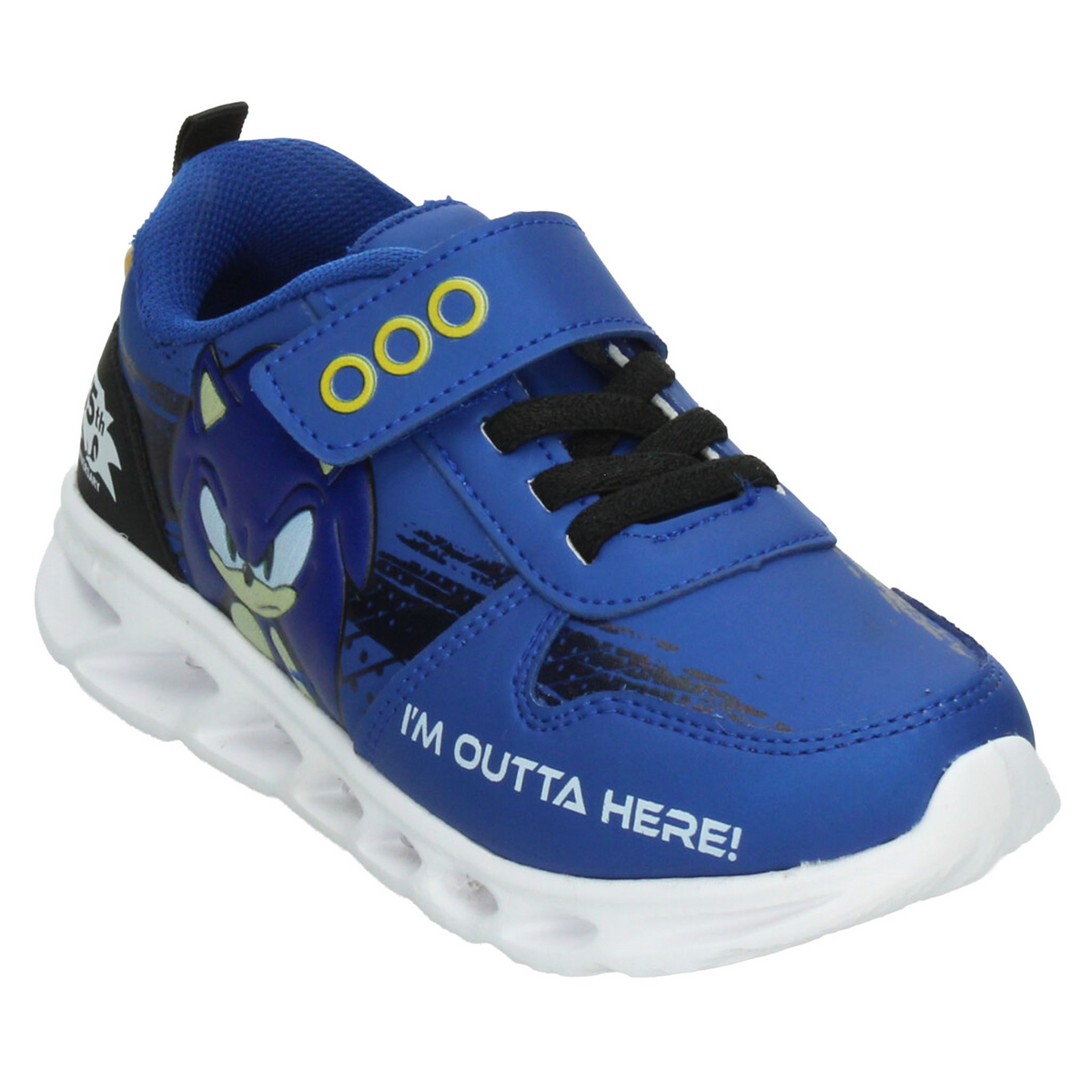 Tenis Sonic Niño Azul Deportivo Luz Led Infantil T18-22, foto 4 de 10