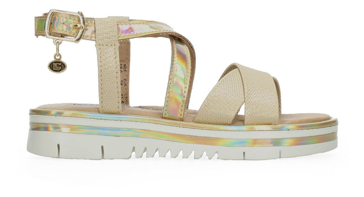 Sandalias Coqueta Para Niña 112403-s Dorado [cta921], foto 2 de 10