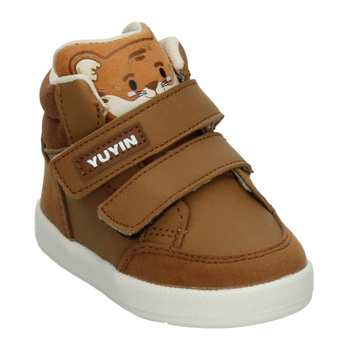 Bota Yuyin Niño Café Casual Cinta Adhesiva Infantil T15-18, foto 4 de 10