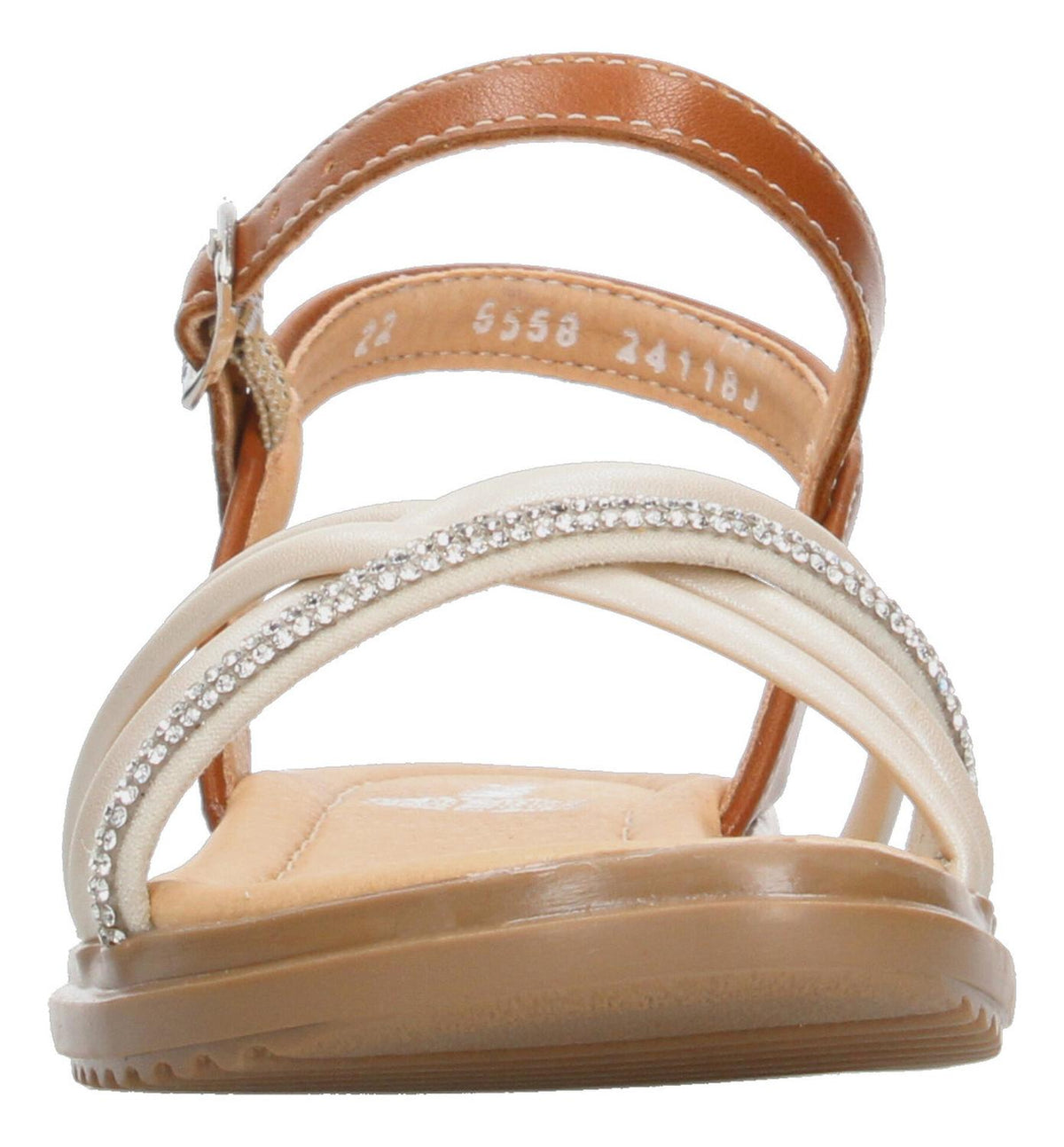 Sandalias Yuyin Cafe Hebilla Ajustable Para Niña, foto 6 de 8