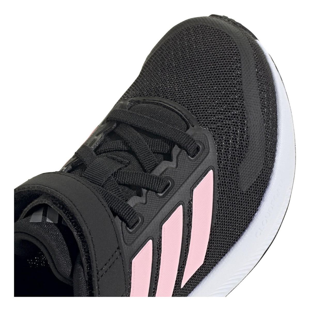 Tenis adidas Niña Correr Runfalcon 5 Negro Rosa Sport Original Cómodo Cintas Velcro Ajustables, foto 5 de 10