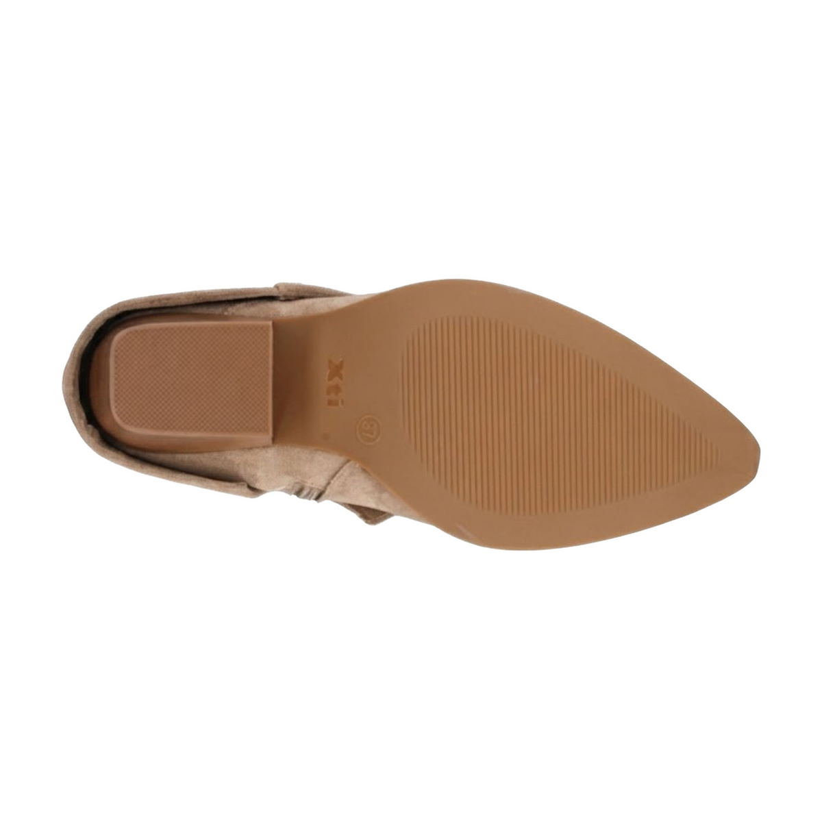 Bota Xti Dama Beige Vaquera Casual Pedrería Tacón Mujer, foto 9 de 10