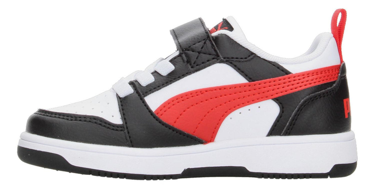 Tenis Puma Rebound V6 Color Negro Con Velcro Para Niño, foto 6 de 7