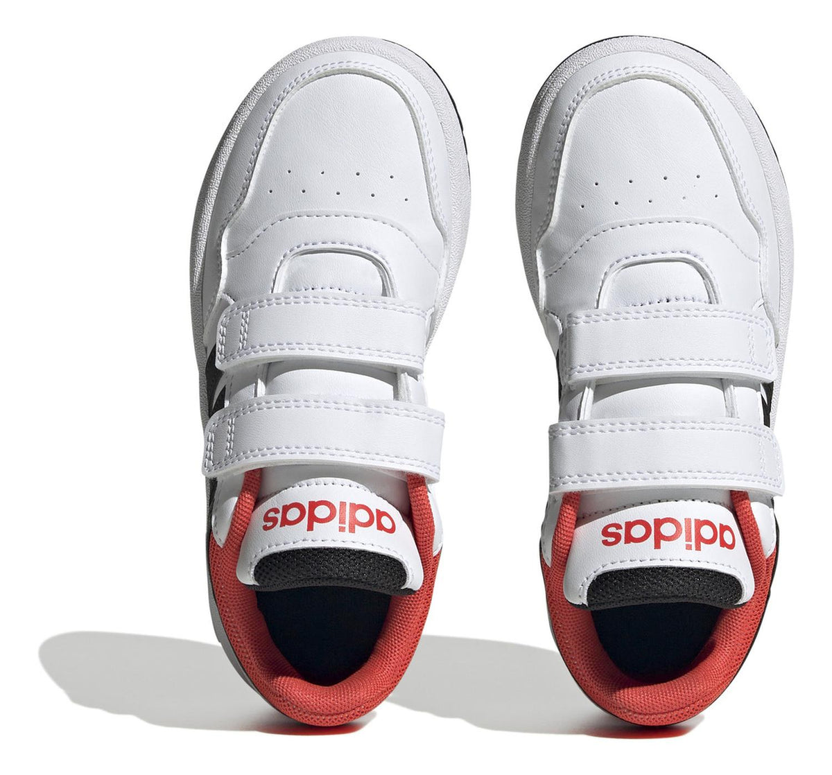Tenis Niño adidas Hoops 3.0 Blanco Negro Naranja Infantil Infante Original Streetwear Casual Ligero, foto 7 de 10