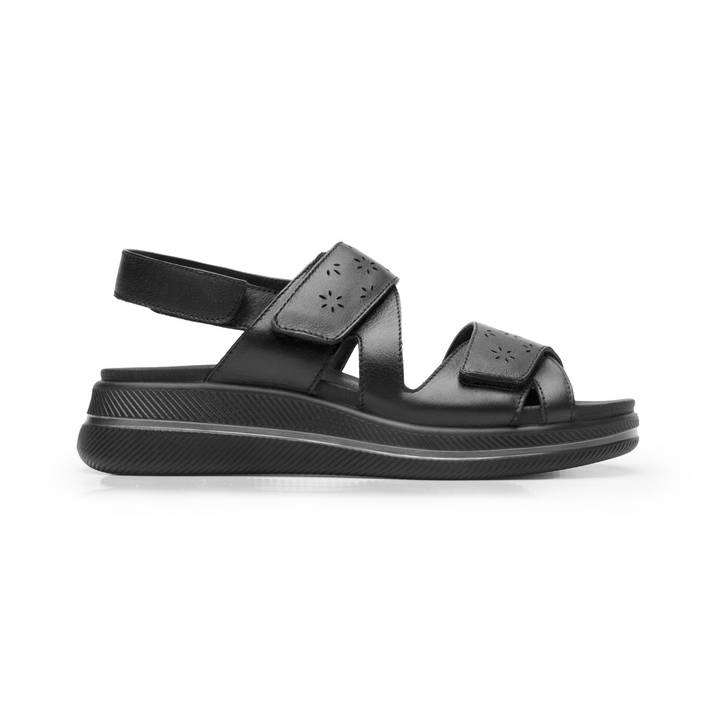 Sandalias Flexi Dama Negro Casual Para Mujer