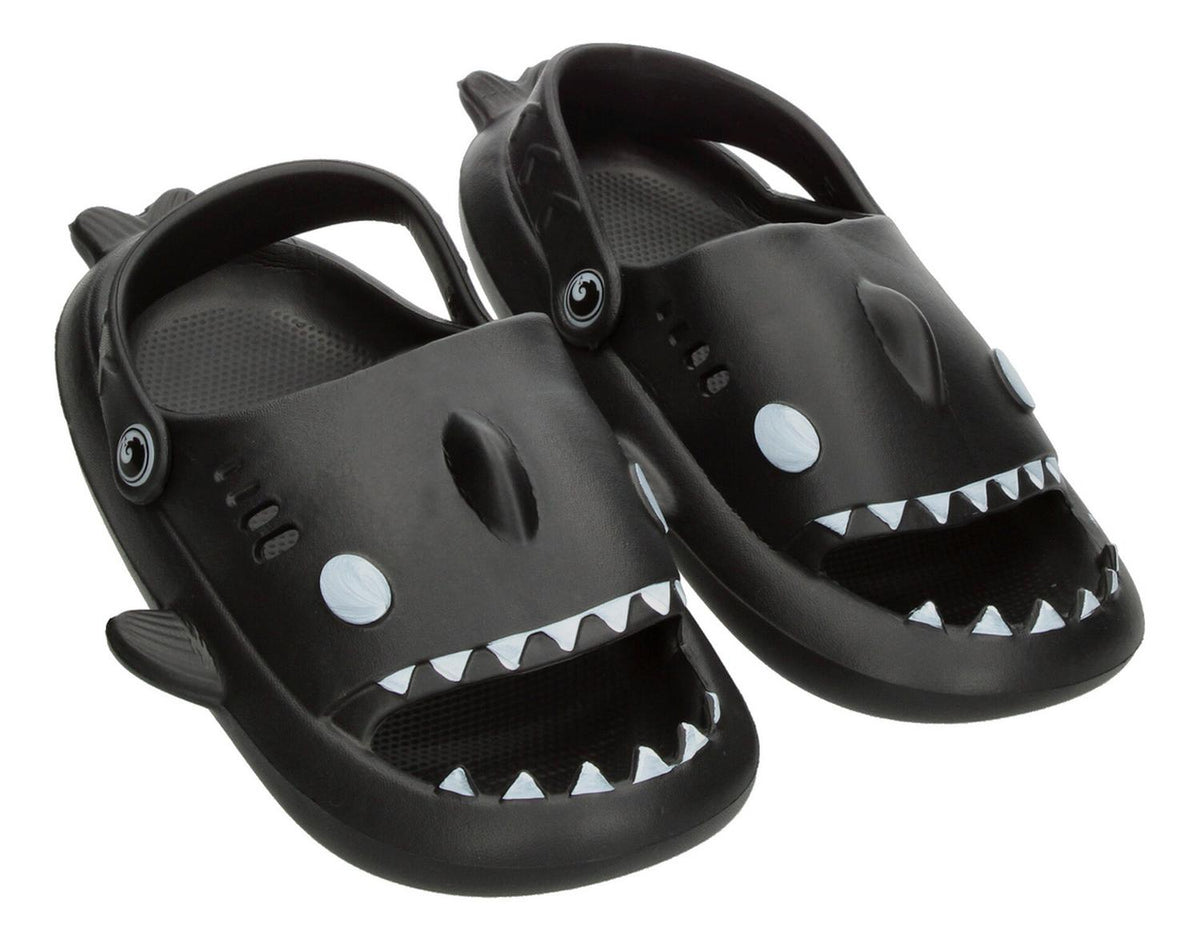 Sandalias De Tiburón Negro Para Niño [hul33], foto 3 de 10