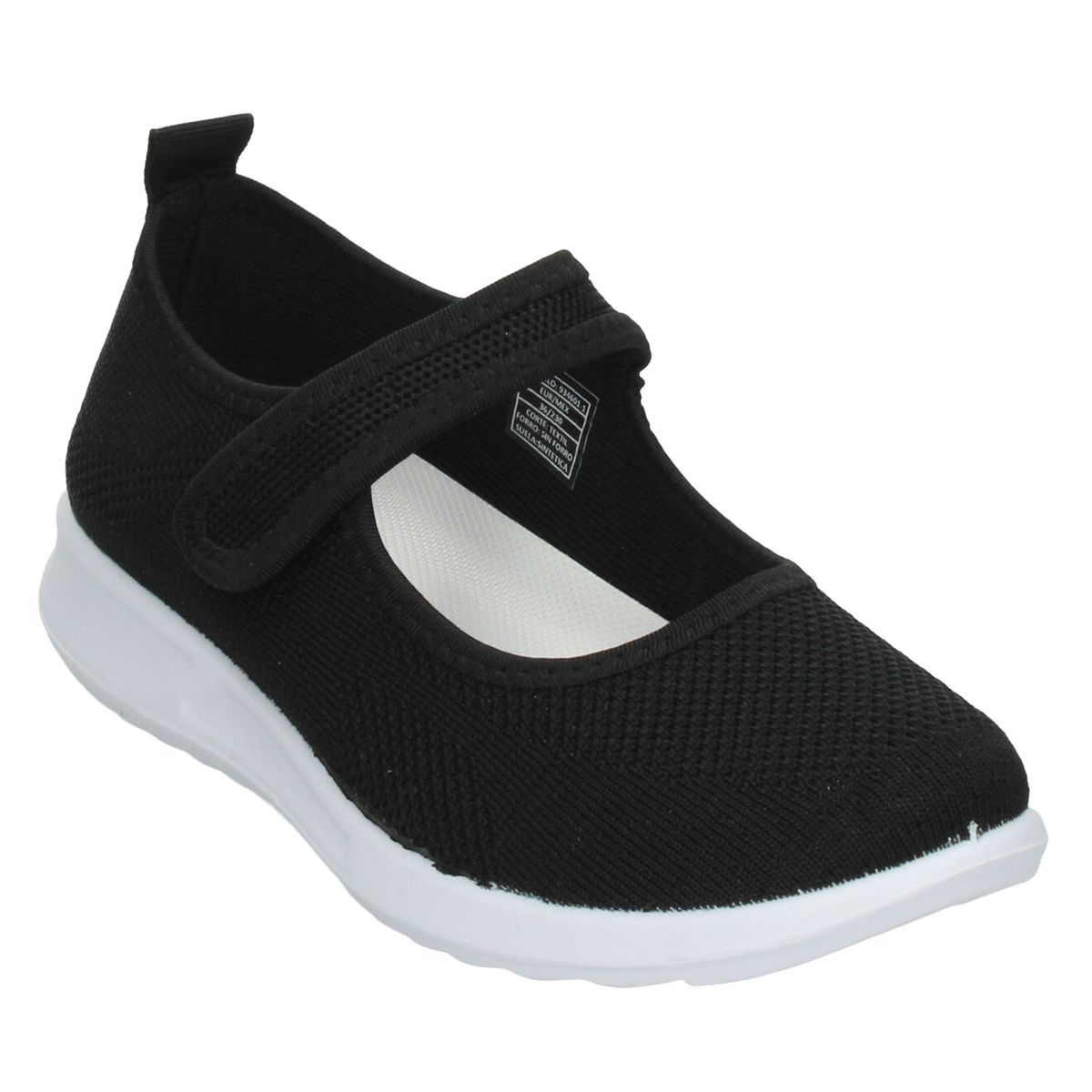 Zapato Berlin Dama Negro Confort Casual Cinta Adhesiva Mujer, foto 4 de 10