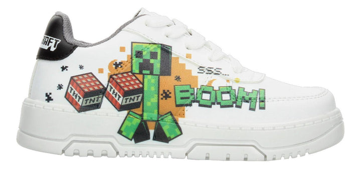 Tenis Minecraft Blanco Para Niño [mif1]