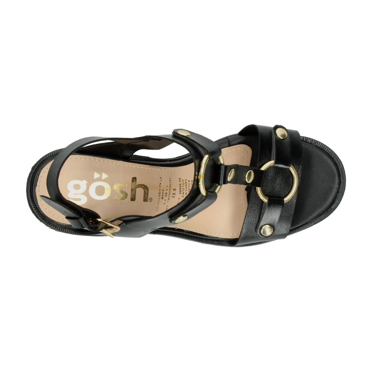 Sandalias Gosh Negro para Mujer [GOS1156], foto 8 de 10