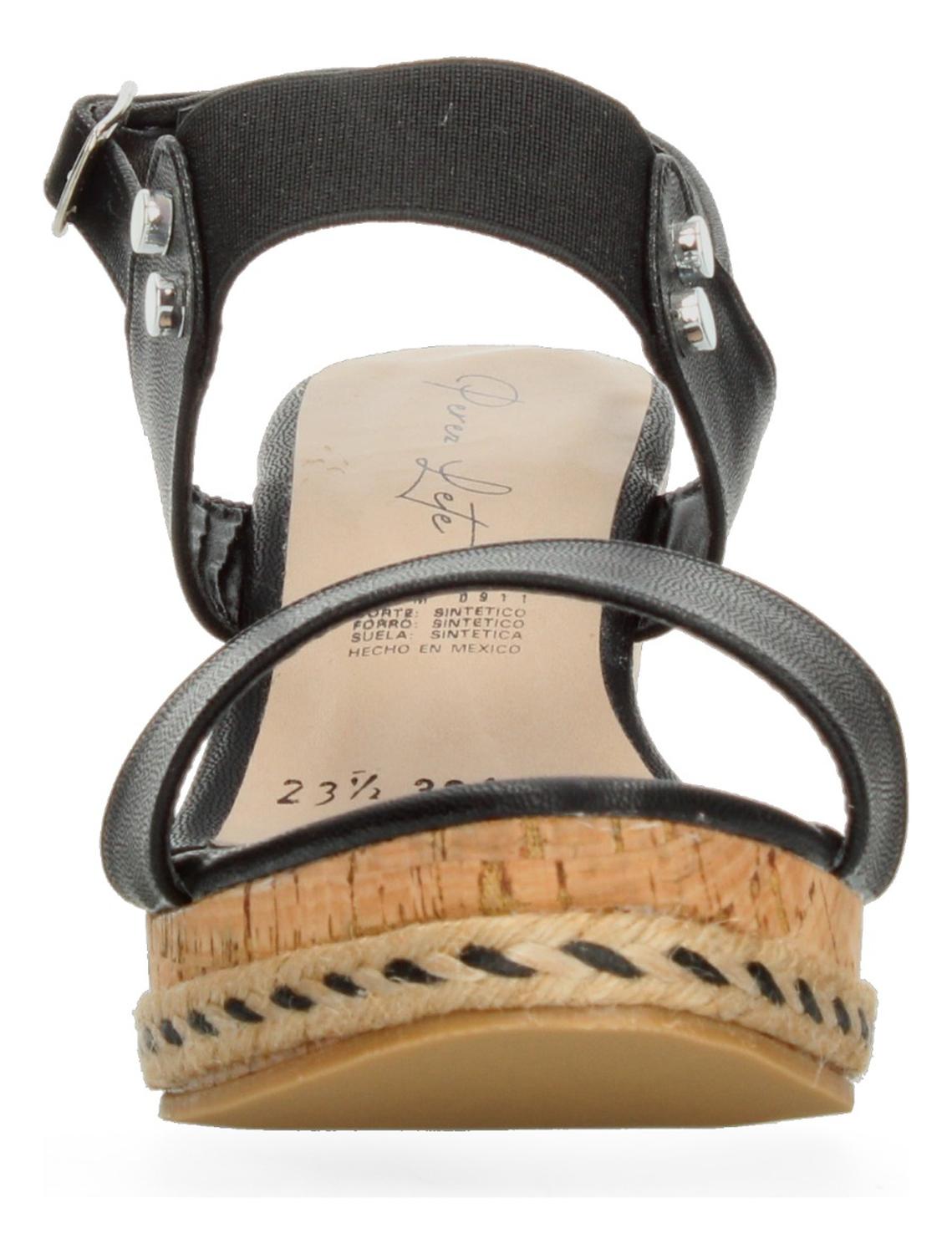 Sandalias Perez Lete Negro Para Mujer [plt319], foto 4 de 9