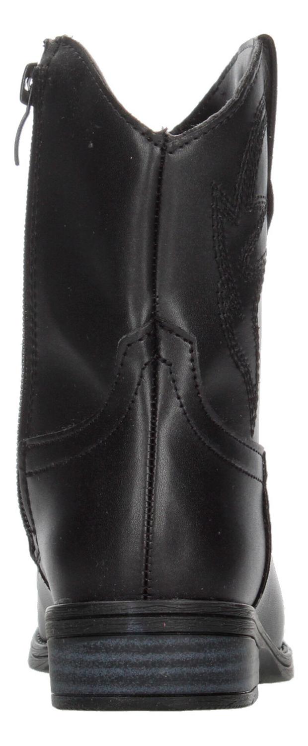 Bota Vaquera Niña Tropicana Negro Cierre Zipper Texana, foto 7 de 10