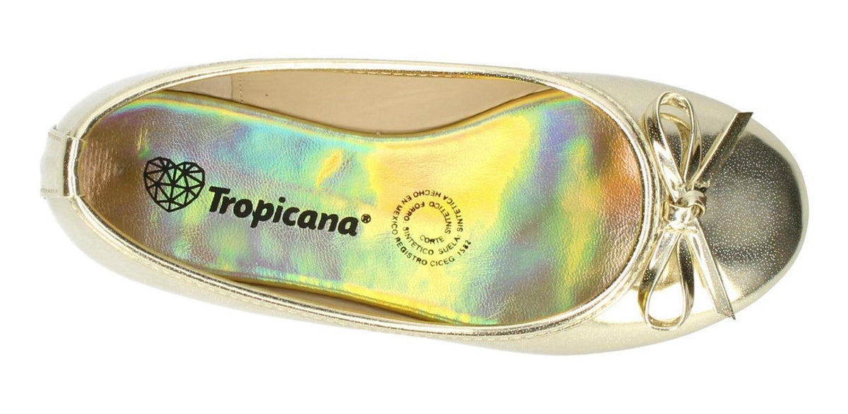 Balerina Flat Tropicana Para Niña 97001 Dorado [tro951], foto 5 de 6