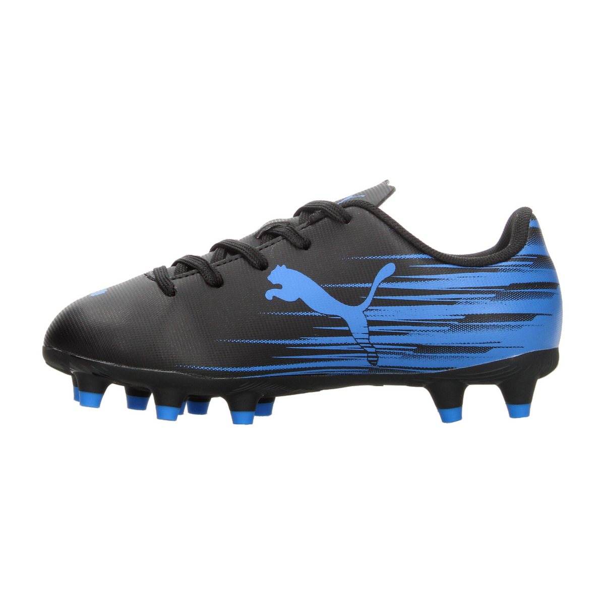 Tenis Puma Attacanto II Niño Negro Azul Futbol Infantil T17-22, foto 5 de 10