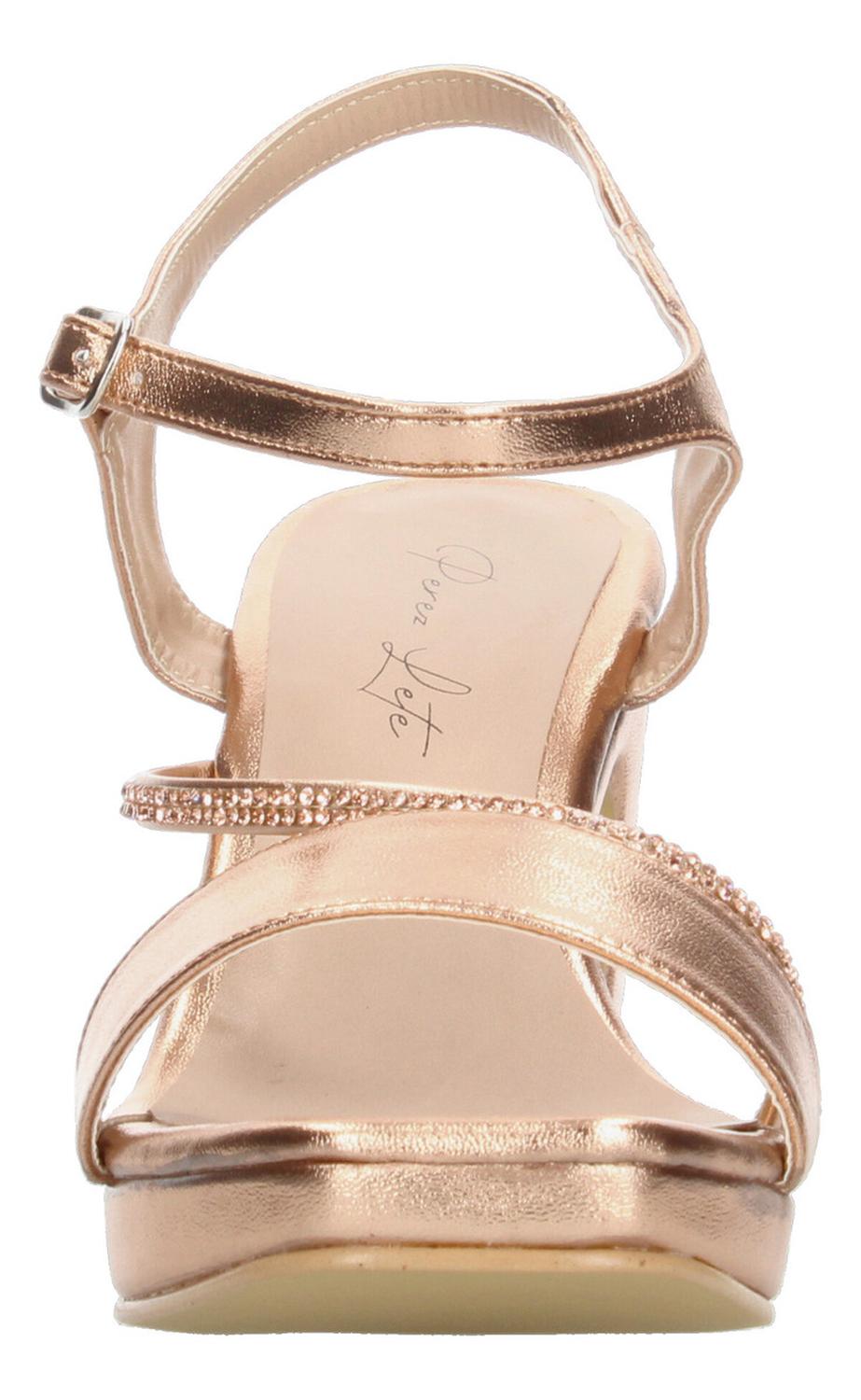 Sandalias De Fiesta Perez Lete Rose Gold Para Mujer [plt348], foto 6 de 9