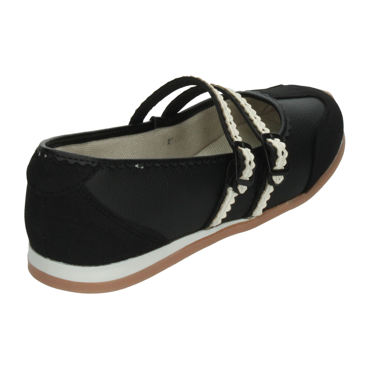 Flats Paulina Dama Negro Casual Mary Jane Mujer, foto 3 de 10