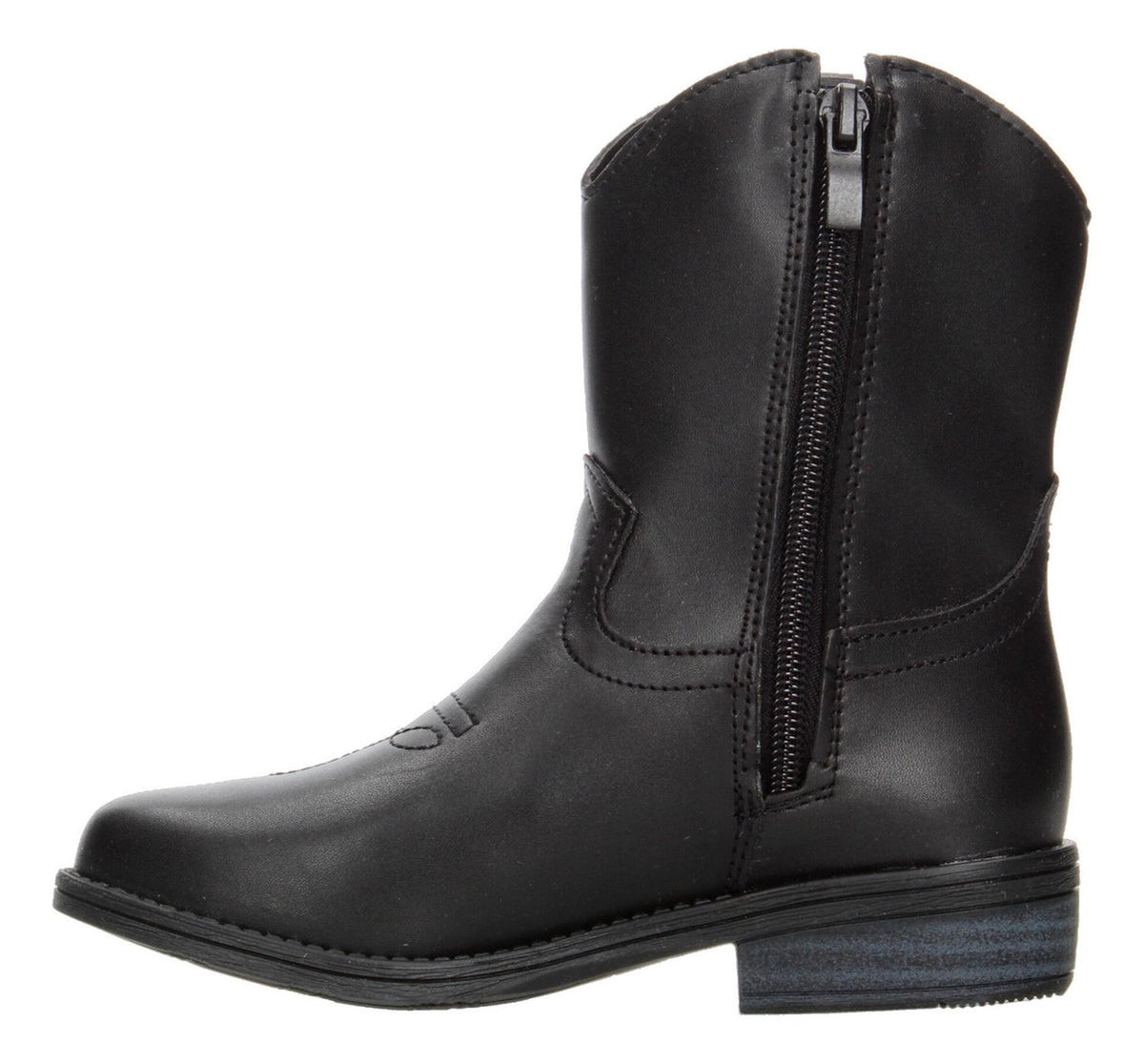 Bota Vaquera Niña Tropicana Negro Cierre Zipper Texana, foto 5 de 10