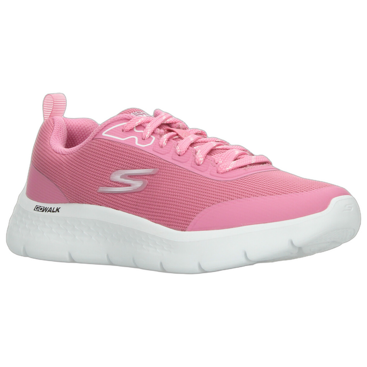 Tenis Skechers Go Walk Dama Rosa Deportivo Cintas Mujer, foto 2 de 10