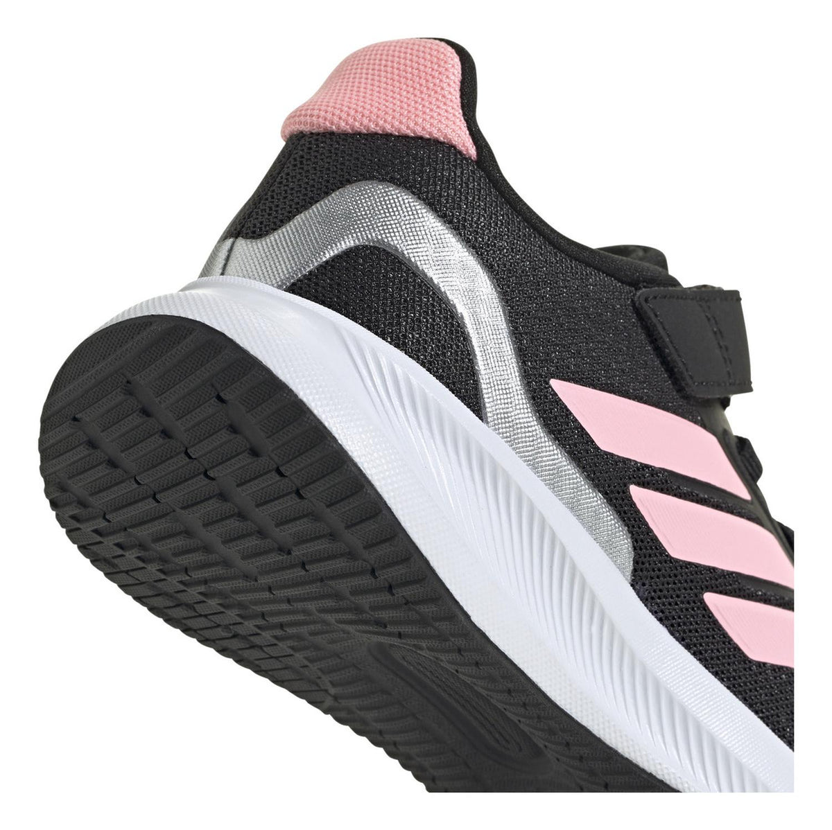 Tenis adidas Niña Correr Runfalcon 5 Negro Rosa Sport Original Cómodo Cintas Velcro Ajustables, foto 6 de 10