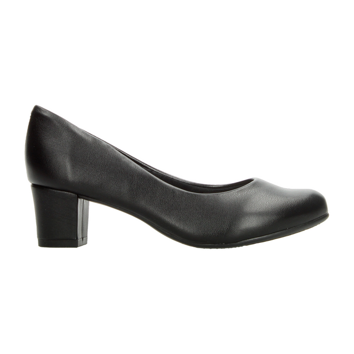 Zapato Beira Rio Dama Negro Formal Confort Tacón Para Mujer