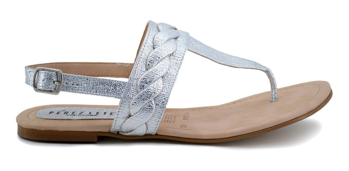 Sandalias Perez Lete Para Mujer 99016 Plateado [plt143], foto 1 de 6