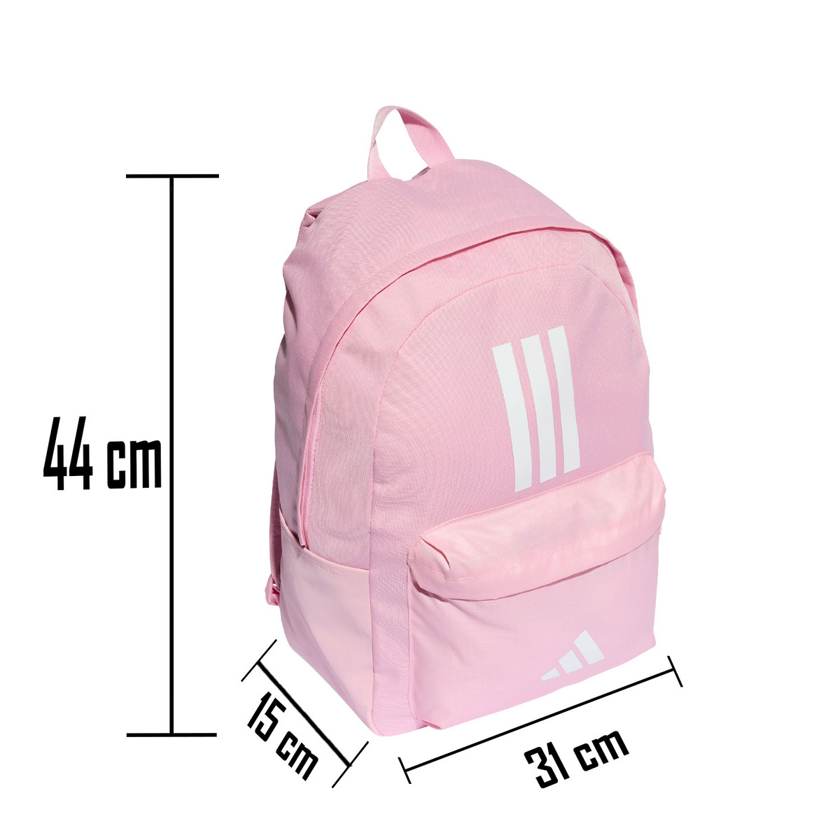 Mochila Adidas Classic 3 Bars Dama Rosa Escolar Para Mujer, foto 2 de 10