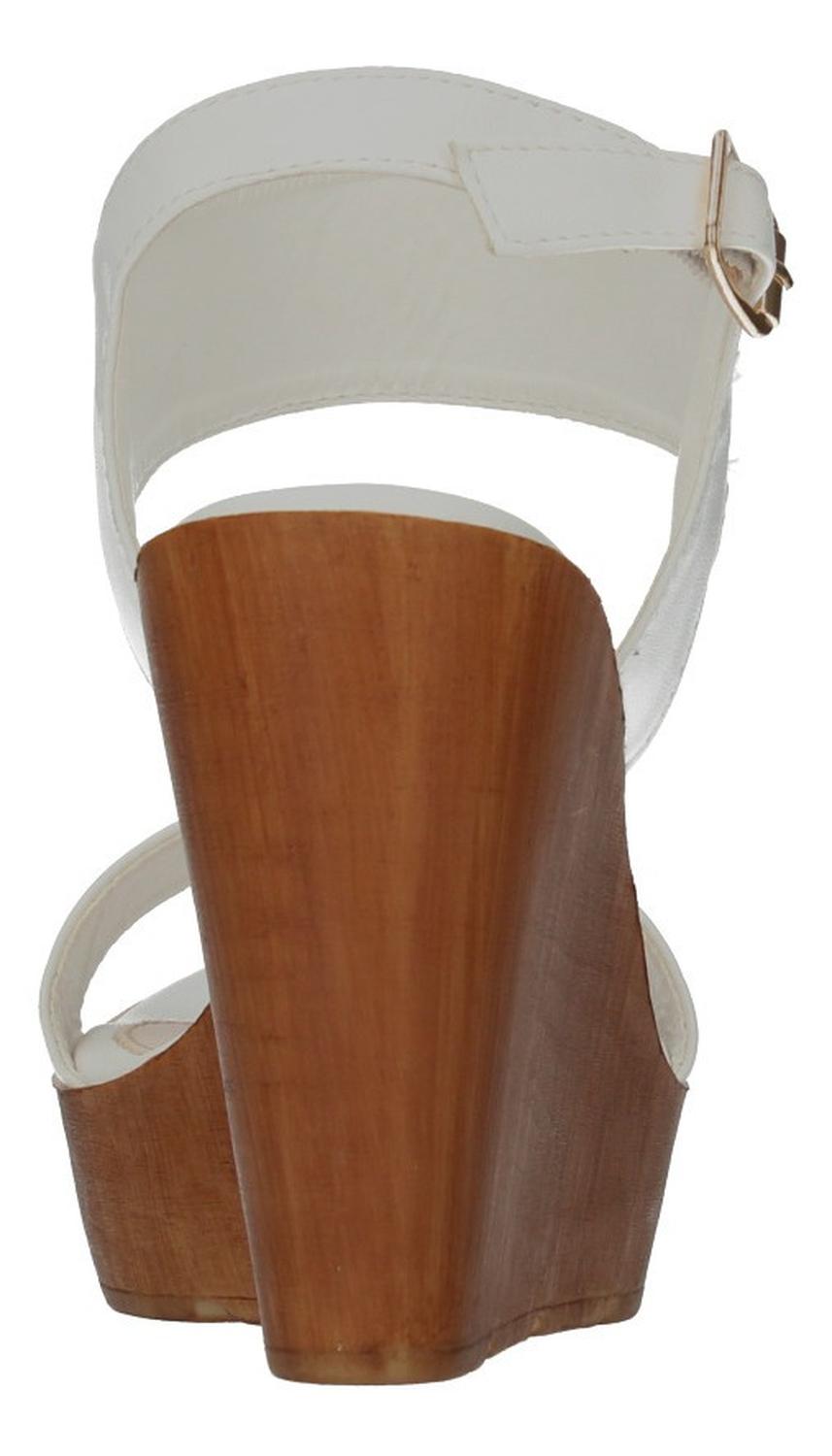 Sandalias Manila Para Mujer B1012 Blanco [mla293], foto 6 de 6