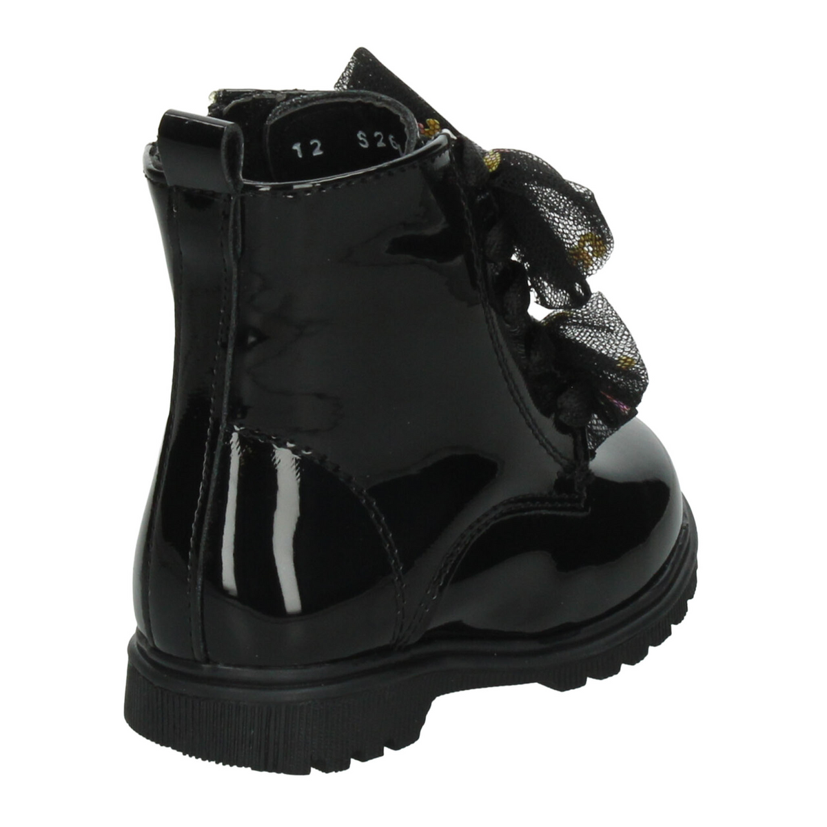 Bota Yuyin Niña Negro Casual Moños Infantil T12-15, foto 3 de 10
