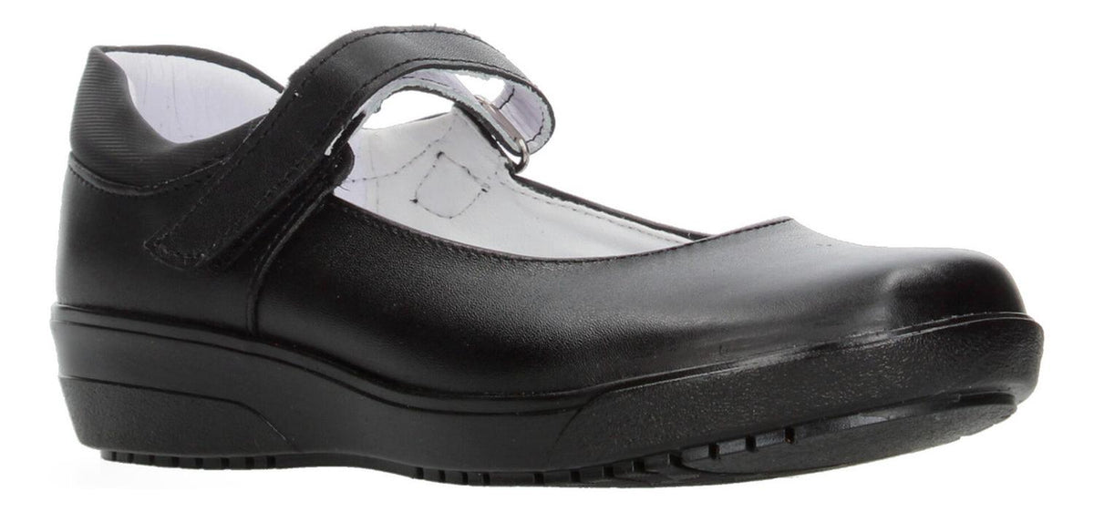 Zapato Yuyin Escolar Negro Con Velcro Para Niña T18-22, foto 2 de 10
