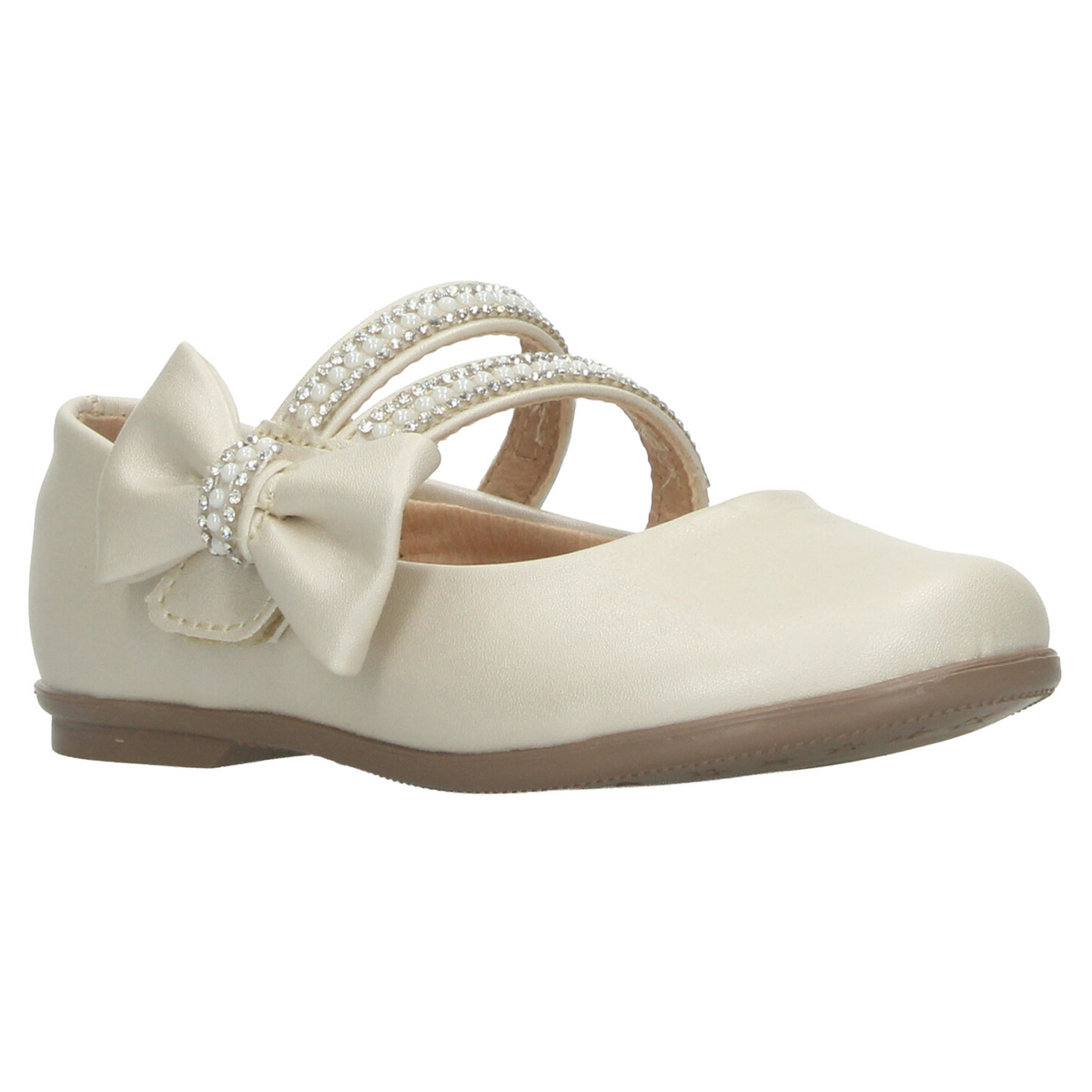 Flat Vavito Niña Beige Ceremonia Formal Infantil T15-18, foto 2 de 10