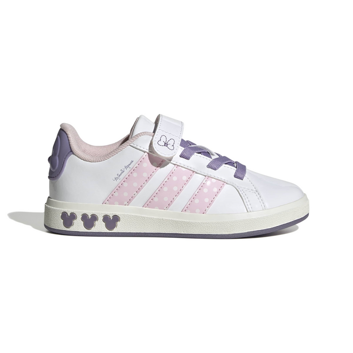 Tenis Adidas Grand Court Minnie Niña Blanco Casual Infantil T16-22