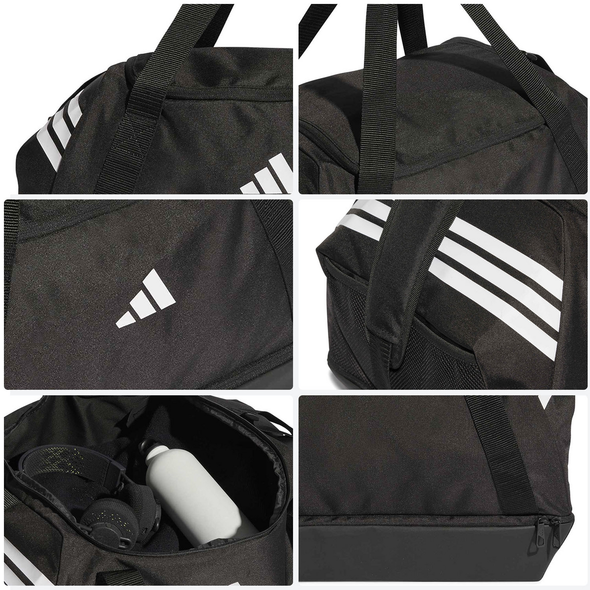Bolsa Deportiva Adidas Tiro Negro Gym Viaje Unisex, foto 6 de 10