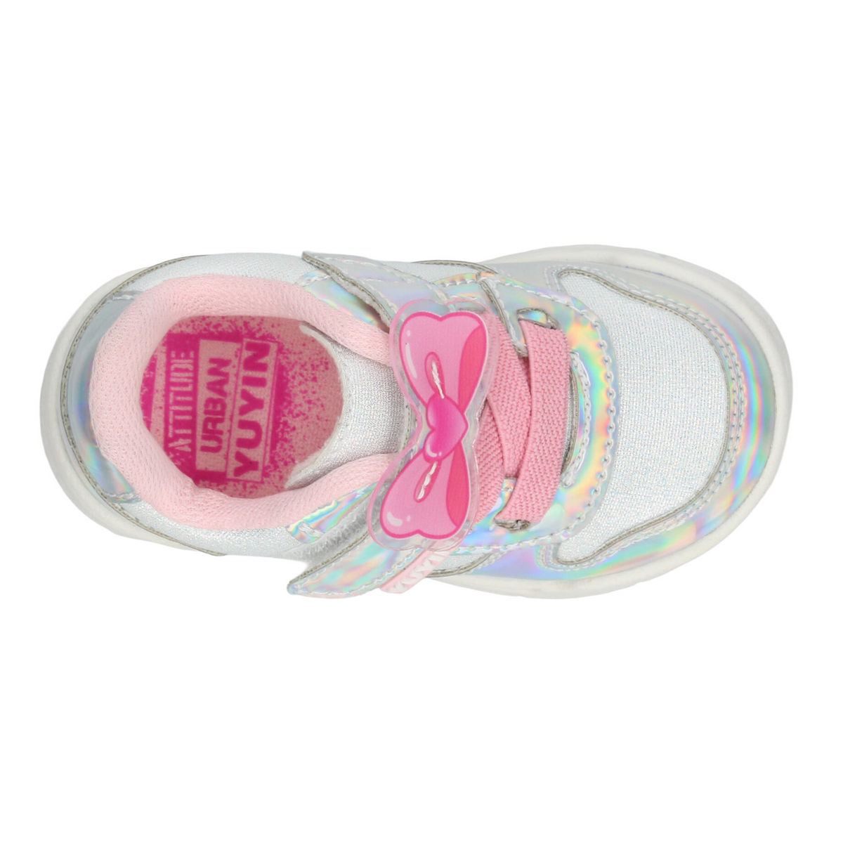 Tenis Yuyin Niña Plateado Casual Cinta Adhesiva Infantil T12-15, foto 8 de 10