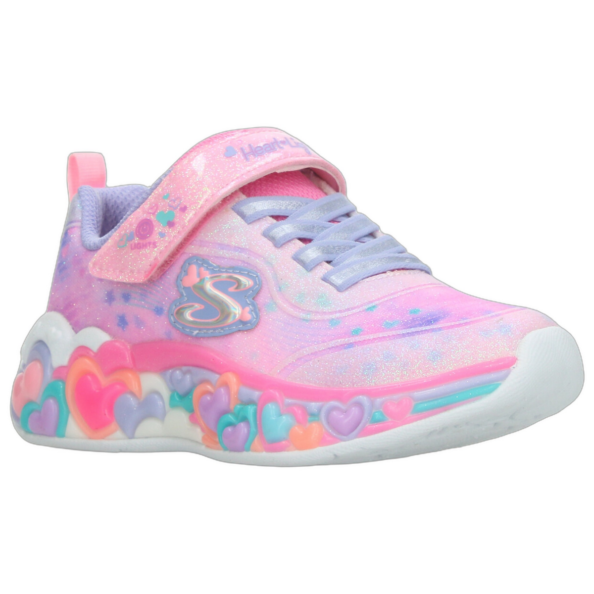 Tenis Skechers Heart Lights Niña Rosa Casual Led Infantil T17-22, foto 2 de 10