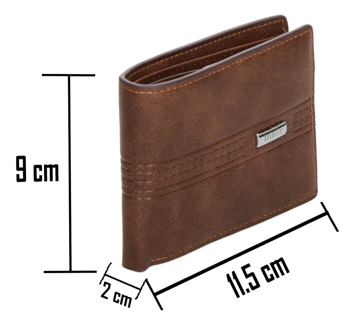 Cartera Billetera Hombre Felianna Café Casual Uso Diario, foto 3 de 10