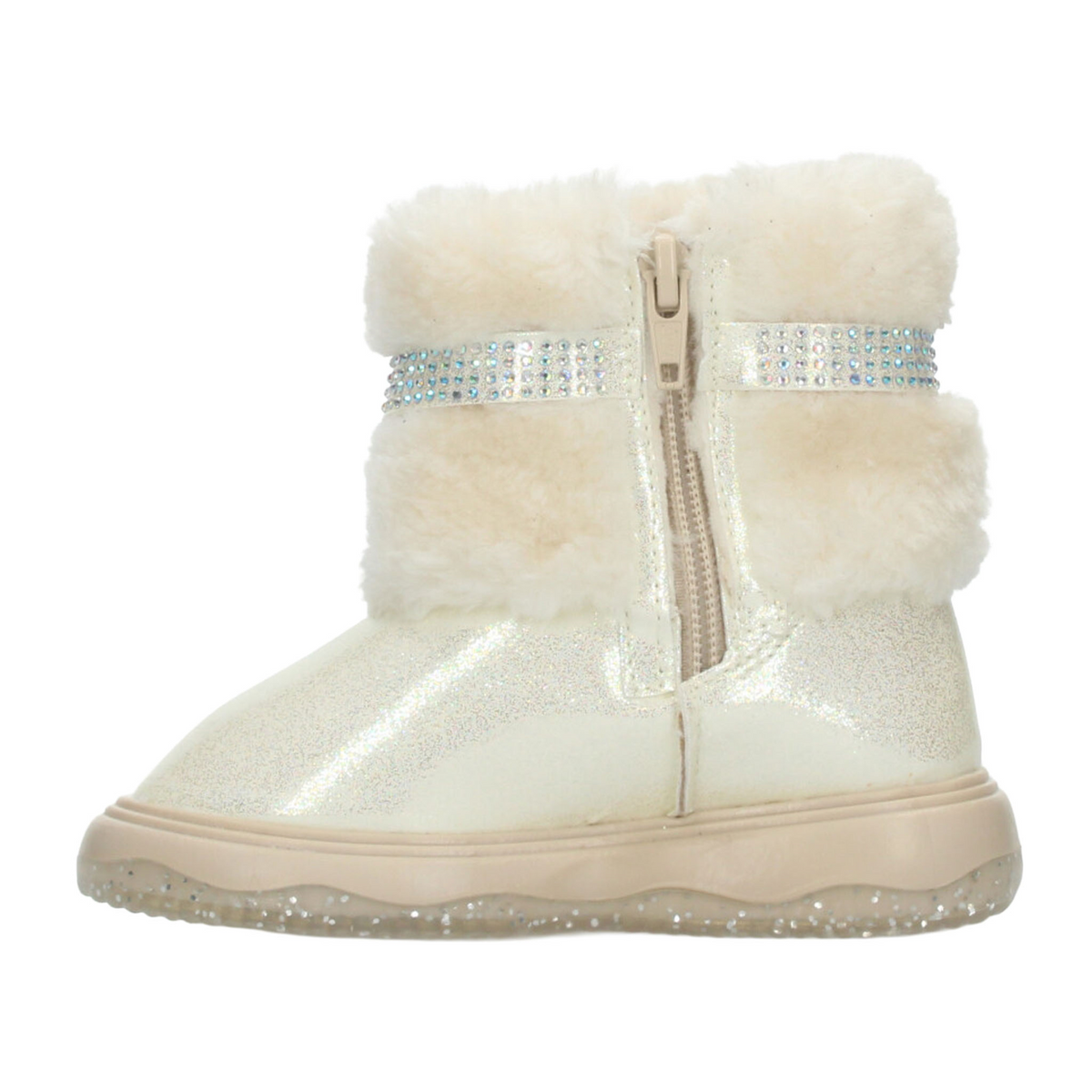 Bota Paressi Niña Crema Casual Peluche Infantil T15-18, foto 5 de 10