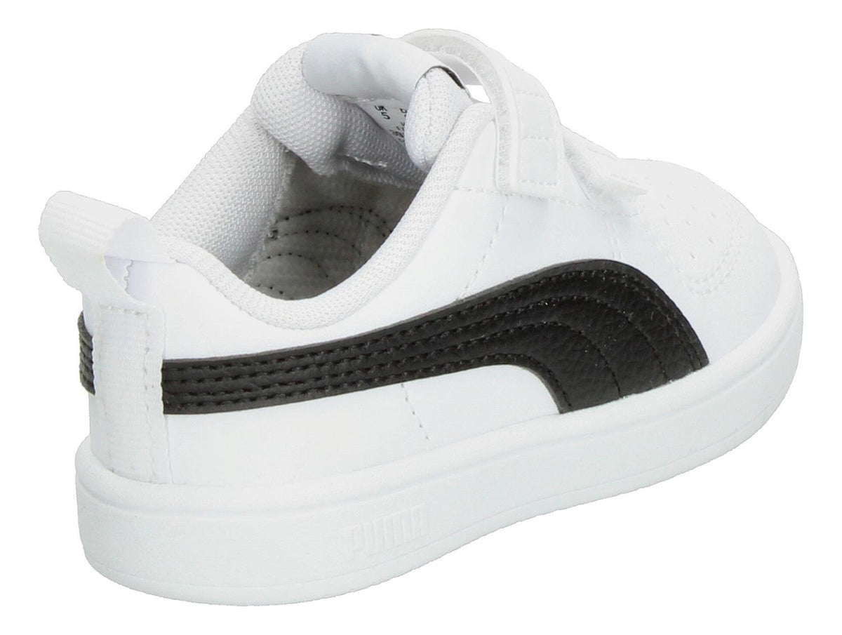 Tenis Para Niño Junior Puma Rickie V Originales Infantil Cómodo Casual Color Blanco Y Negro Deportiv, foto 3 de 10