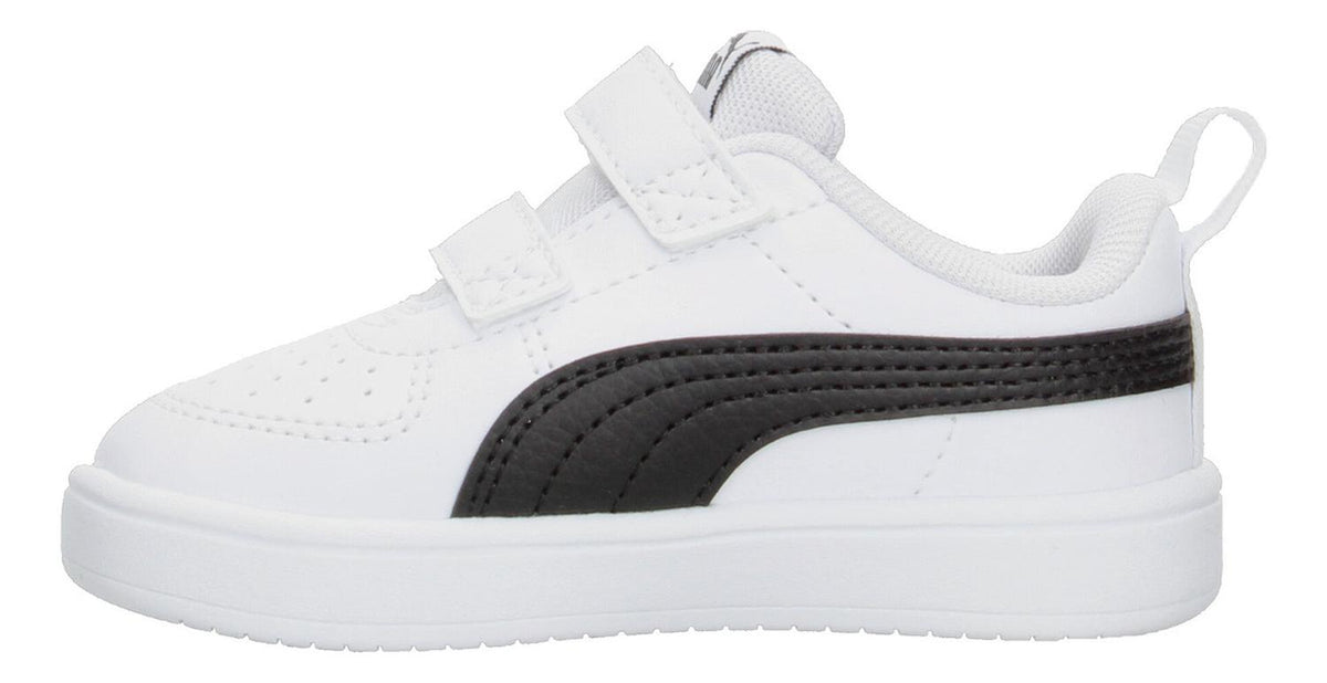 Tenis Para Niño Junior Puma Rickie V Originales Infantil Cómodo Casual Color Blanco Y Negro Deportiv, foto 5 de 10