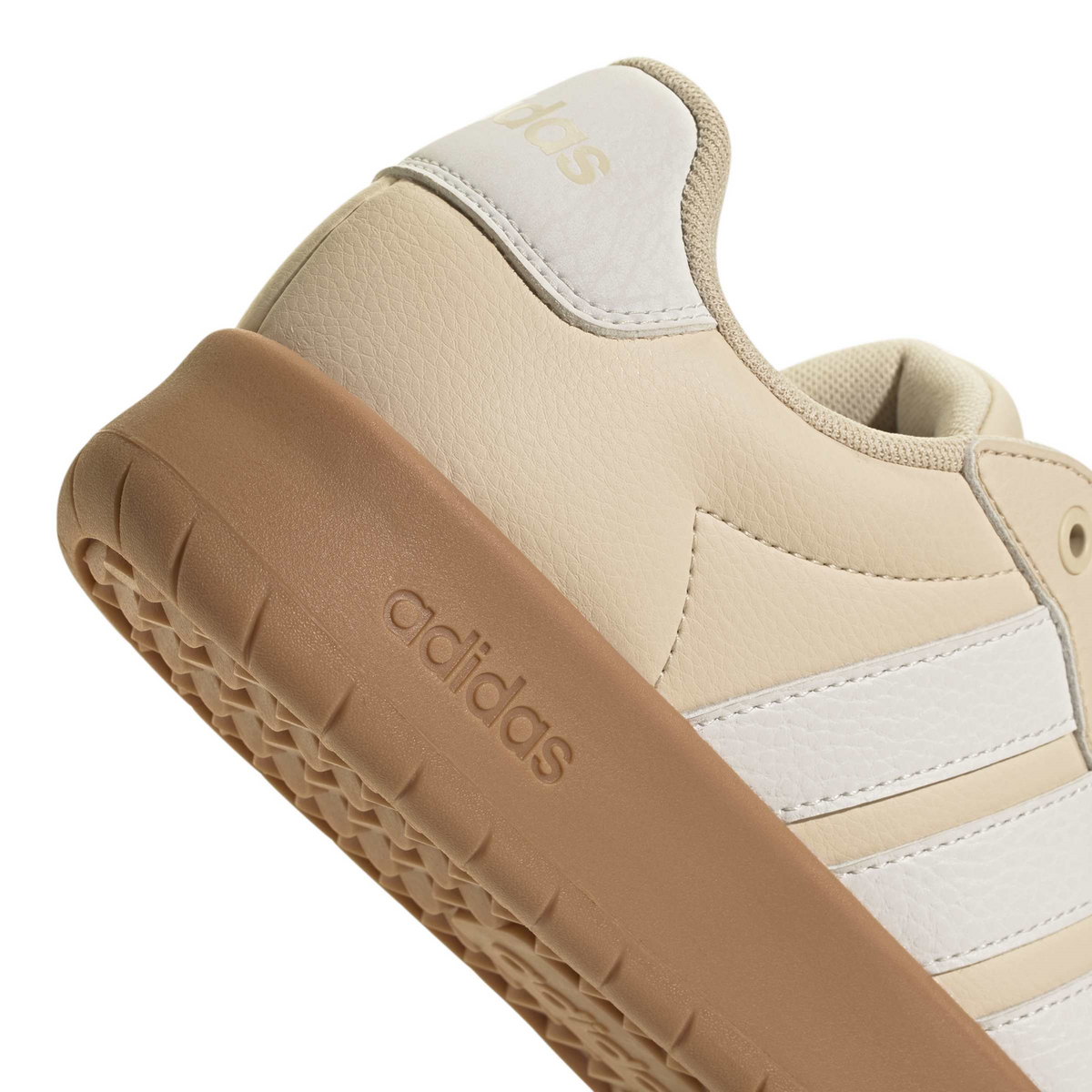 Tenis Adidas Barreda Dama Beige Casual Cintas Gamuza Mujer, foto 6 de 10