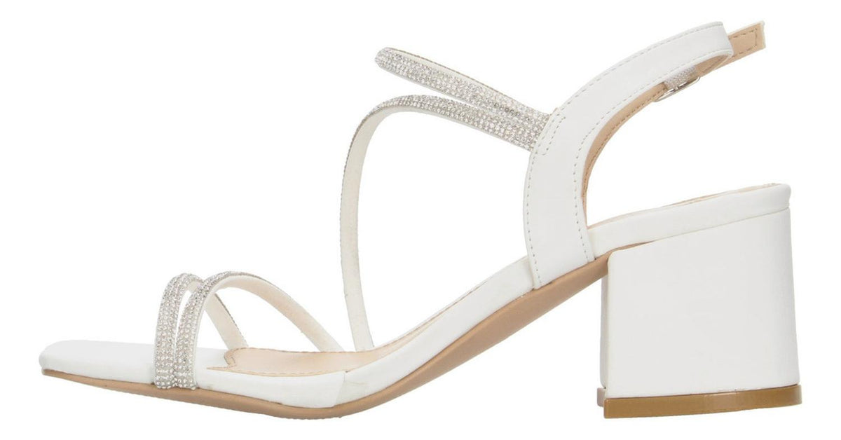 Sandalias De Fiesta Manila Blanco Para Mujer [mla383], foto 5 de 10