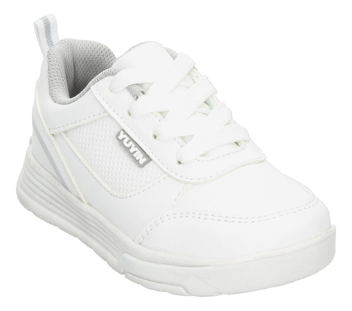 Tenis Escolar Yuyin Blanco Con Cintas Para Niño T15-18, foto 4 de 10