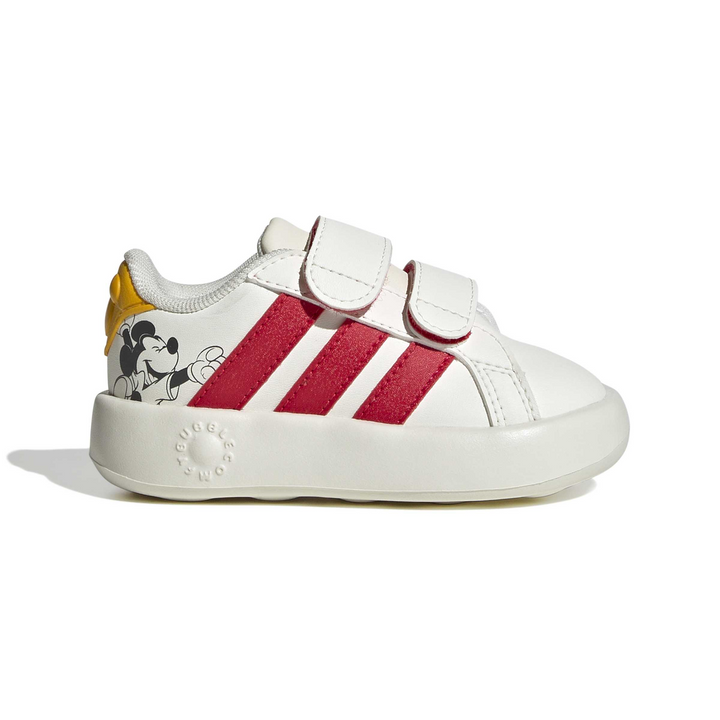 Tenis Adidas Grand Court Niño Blanco Mickey Mouse Disney Bebé Infantil T11-16