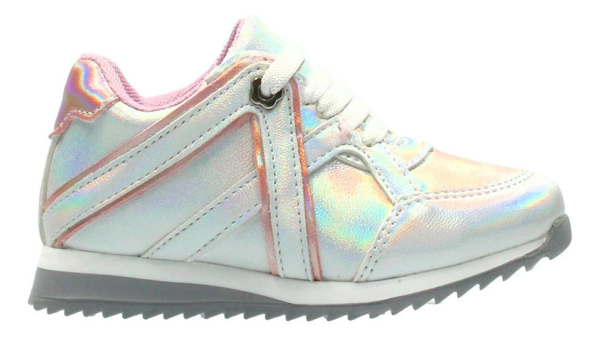 Tenis Mini Burbujas Para Niña Blanco Tornasol [mnb186], foto 2 de 8