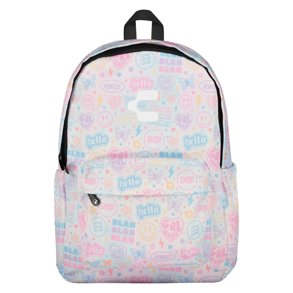 Mochila Charly Pastel Pop Niña Blanco Escolar Lonchera Infantil, foto 2 de 10