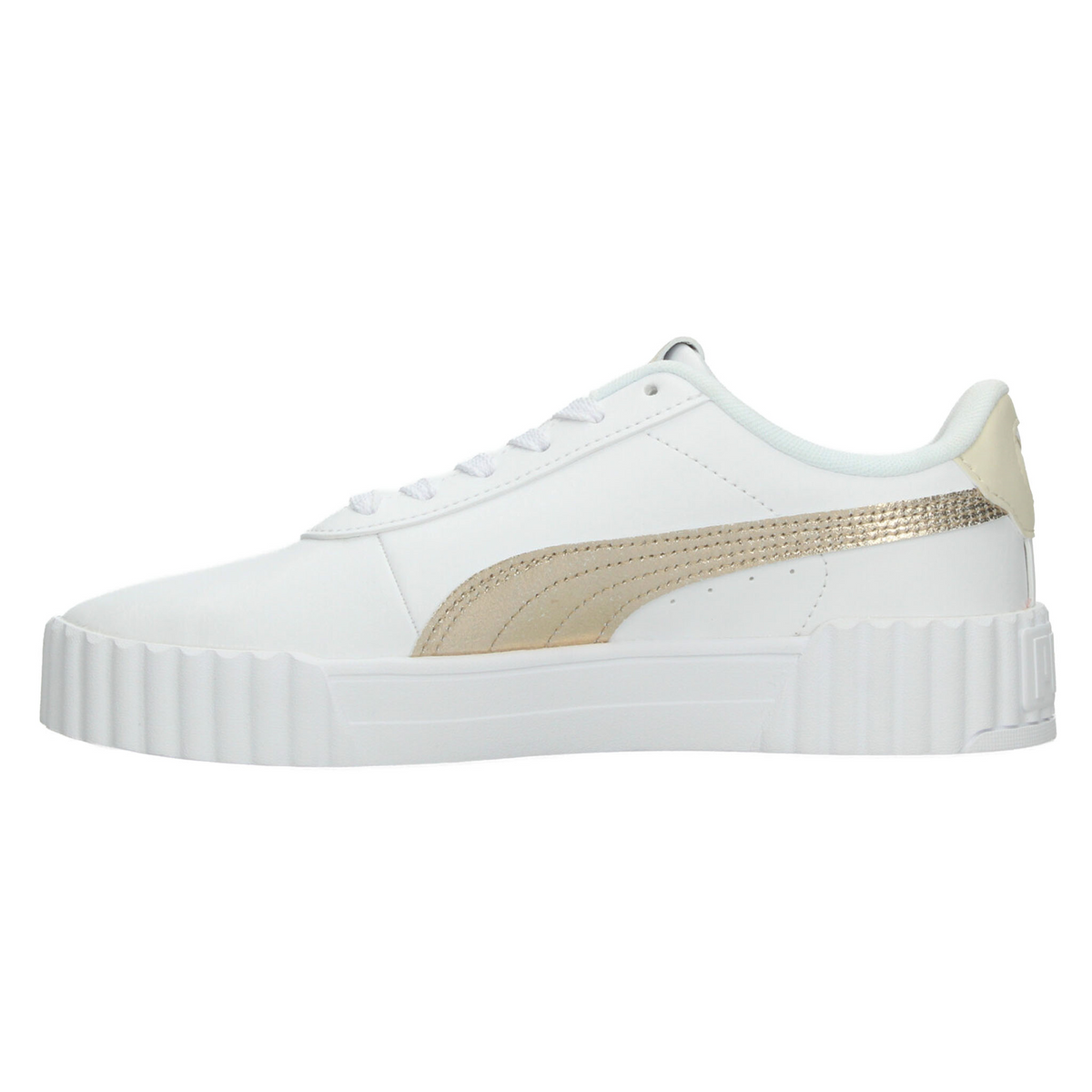 Tenis Puma Carina 3.0 Dama Blanco Dorado Casual Para Mujer, foto 5 de 10