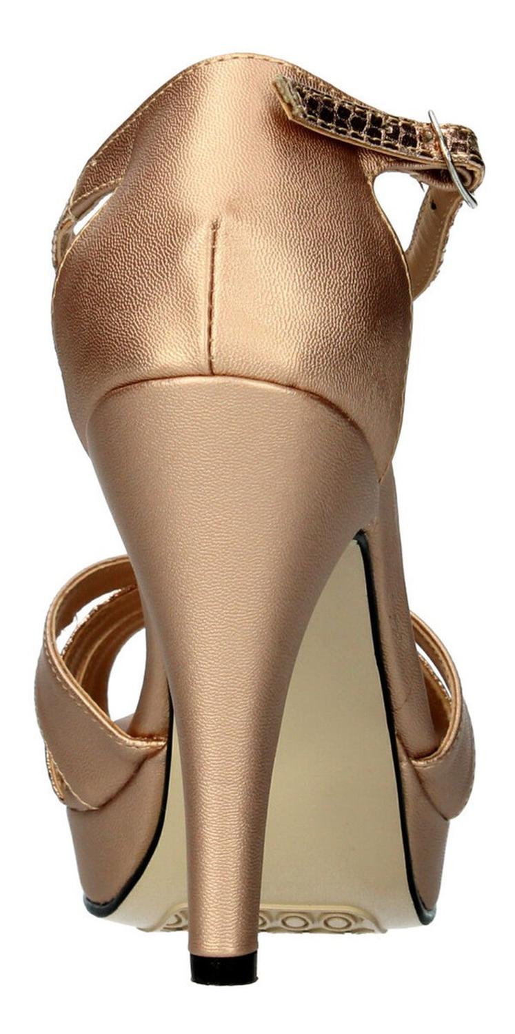 Sandalias De Fiesta Gonsa Para Mujer 10453 Ocre [gns124], foto 6 de 6