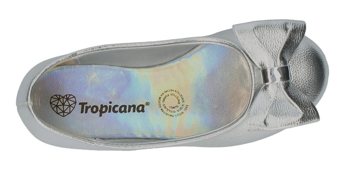 Balerina Flat Tropicana Para Niña 97010 Plata [tro1028], foto 5 de 6