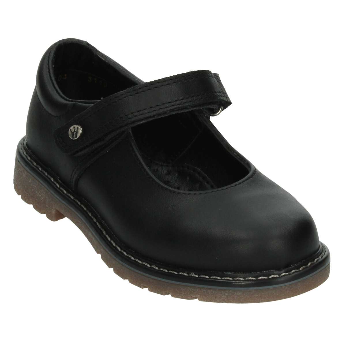 Zapato Jakuna Niña Negro Adhesivo Escolar Juvenil T22-27, foto 4 de 10