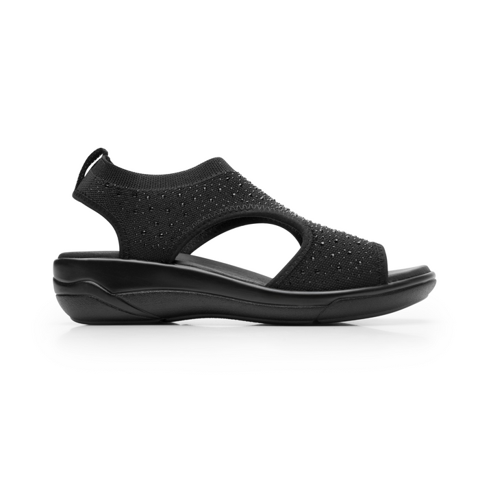 Sandalias Flexi Dama Negro Casual Para Mujer