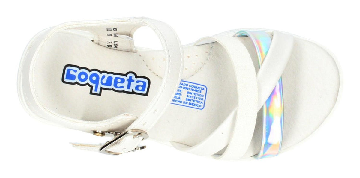 Sandalias Coqueta Para Niña 101604-y Blanco [cta930], foto 7 de 10