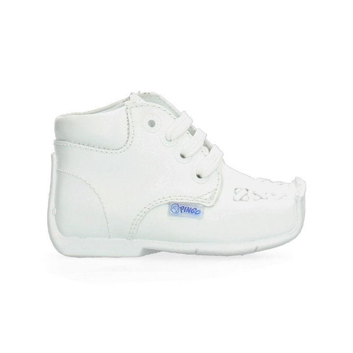 Zapato Pingo Bebé Niño Blanco Cintas Primeros Pasos T11-14